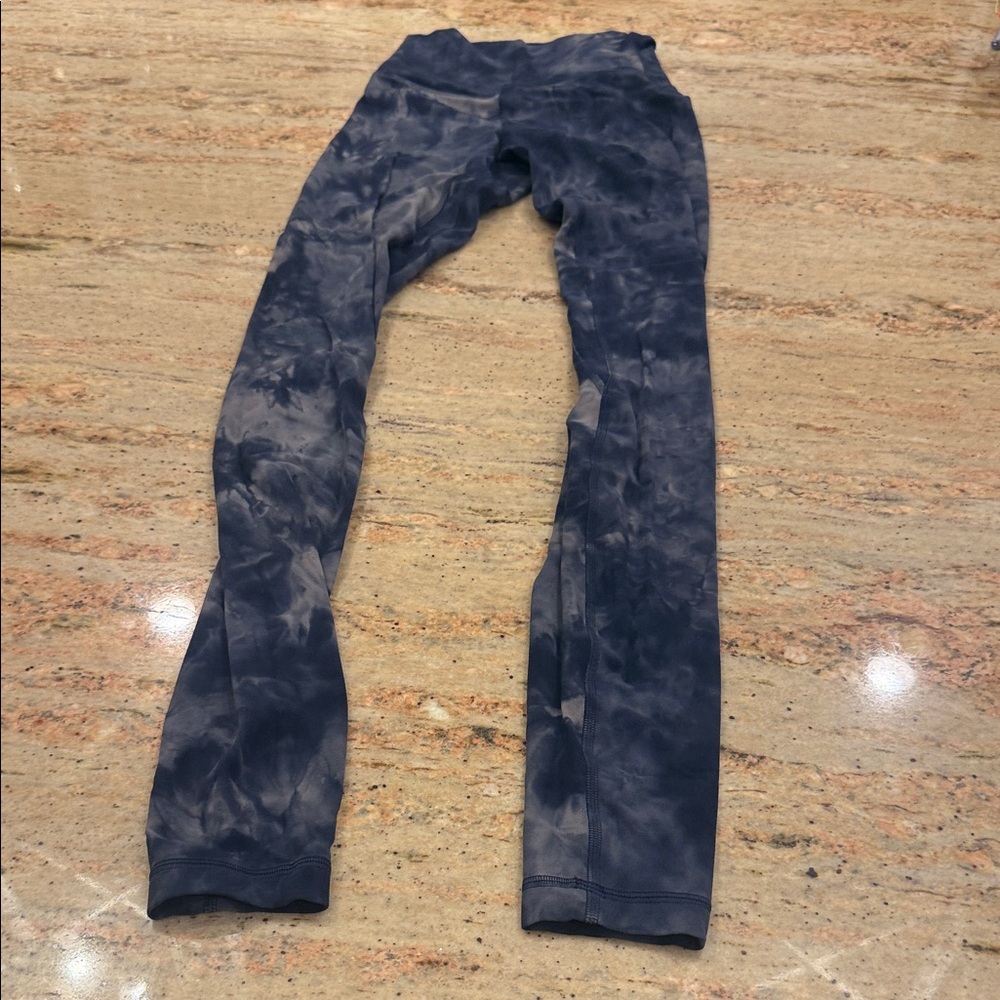 Lululemon Align Blue Tie-Dye Leggings 2 Tall